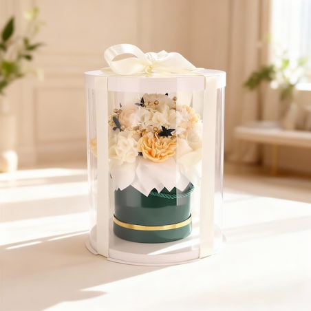 Świeca sojowa ZAPACHOWA bukiet FLOWERBOX handmade prezent CANDELA ENCANTADA