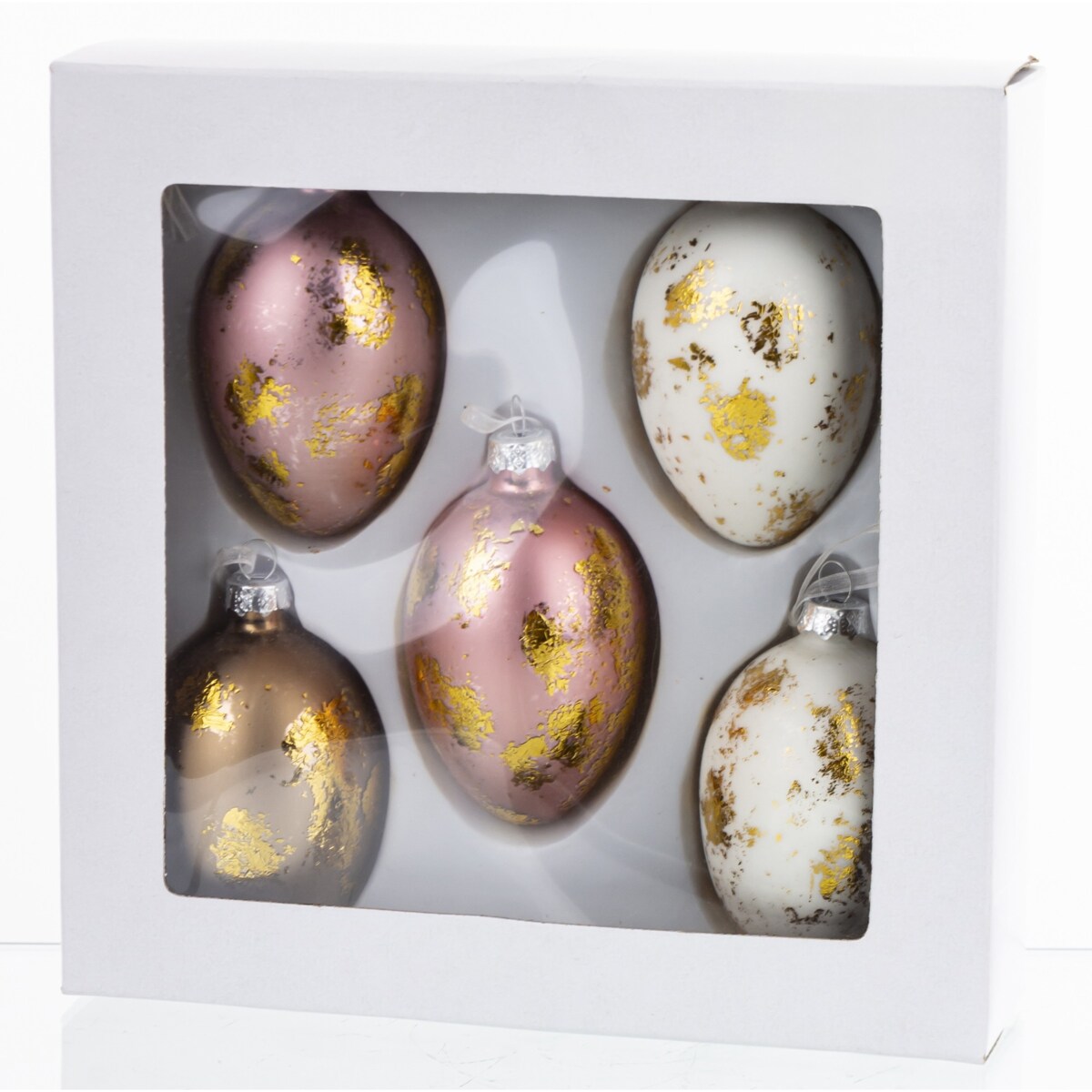 Dekoracja - 5 szt. jajka wielkanocne do stroików