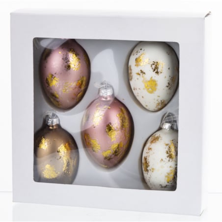 Dekoracja - 5 szt. jajka wielkanocne do stroików