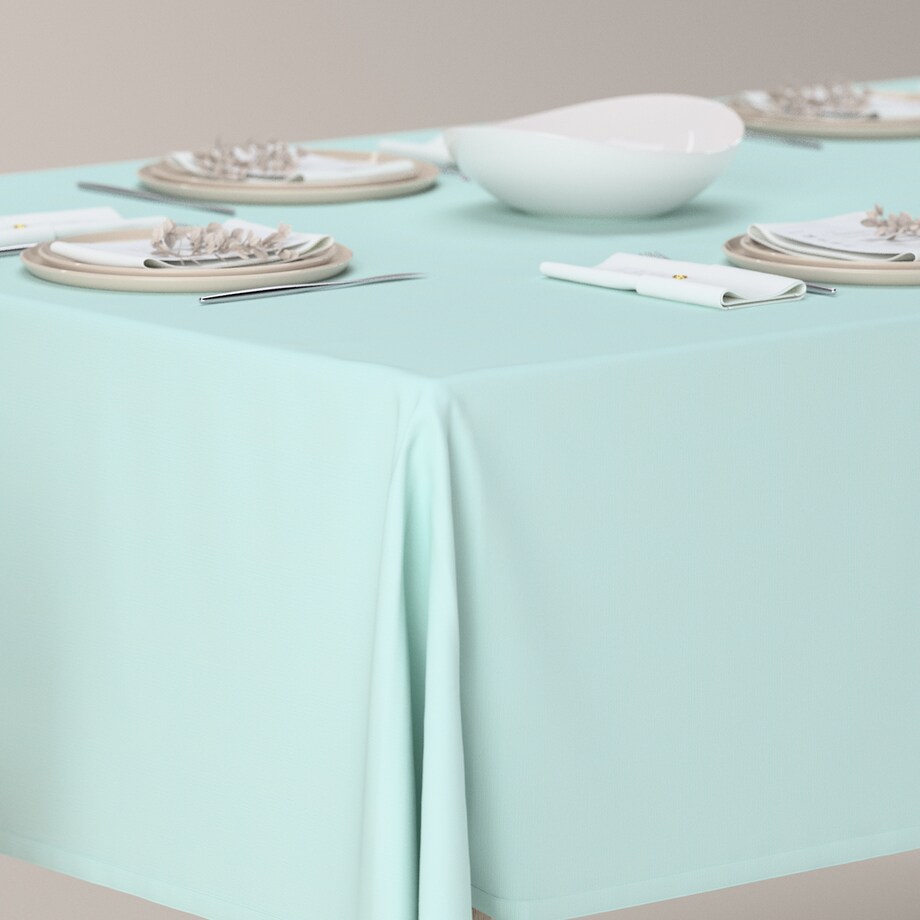 Obrus prostokątny 100 x 100 cm pastelowy błękit