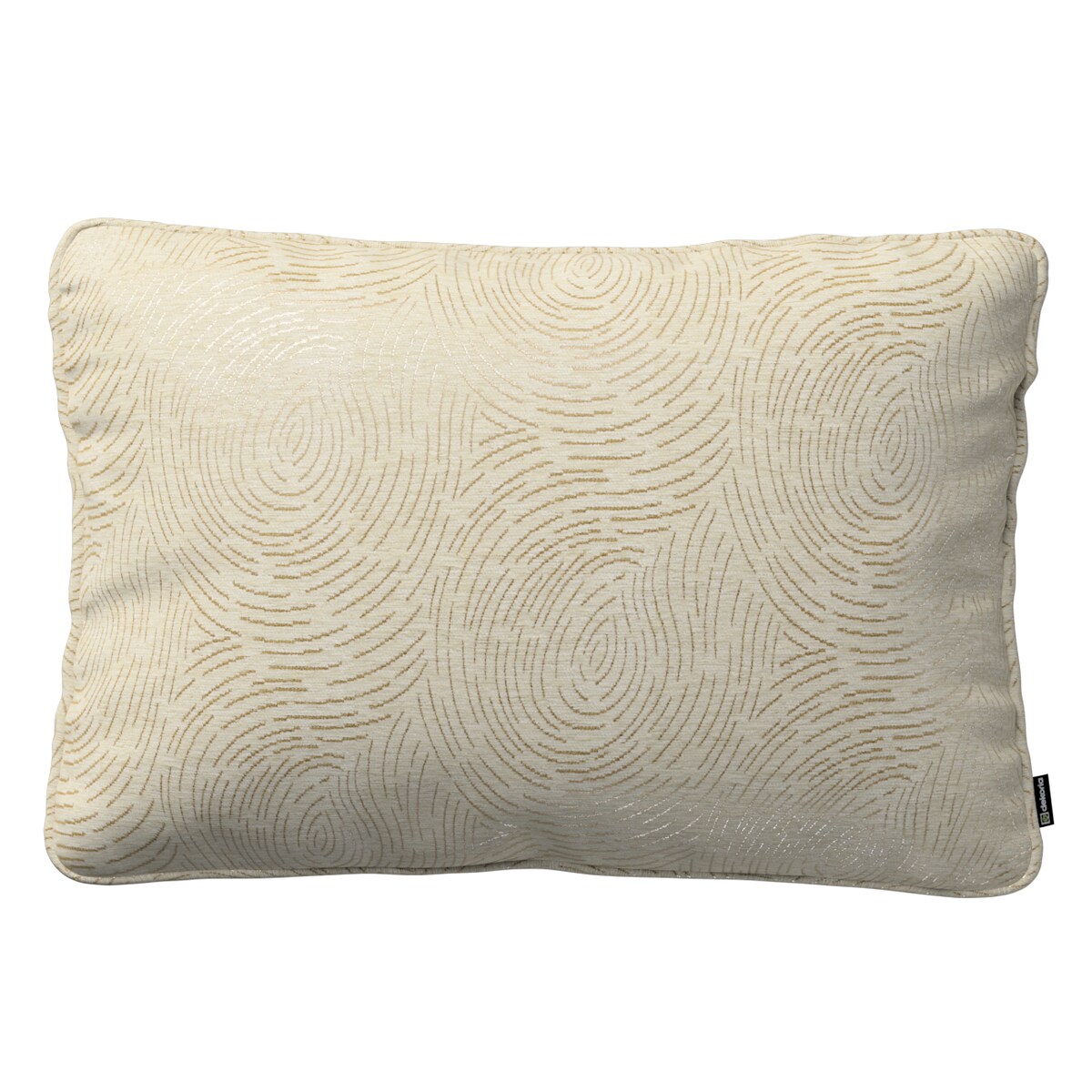 Poszewka Gabi na poduszkę prostokątna 60x40 beżowo-złoty wzór