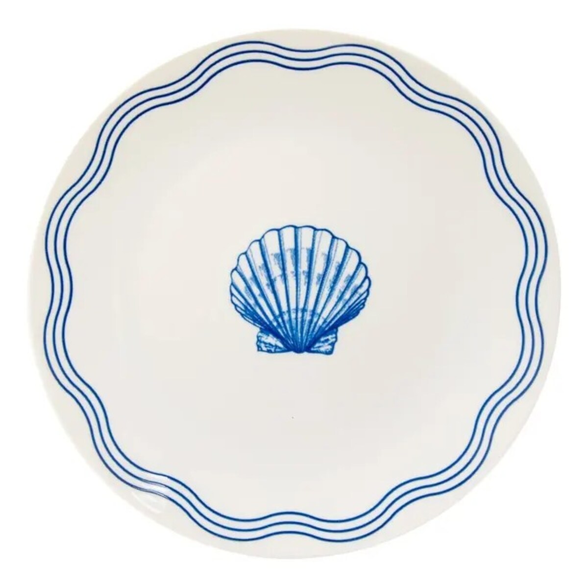 Komplet 6 porcelanowych talerzy deserowych Oceania, 19 cm