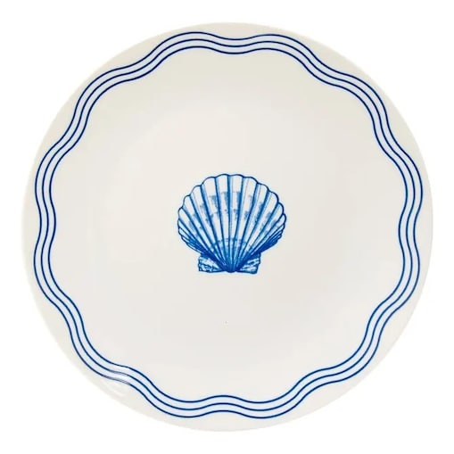 Komplet 6 porcelanowych talerzy deserowych Oceania, 19 cm