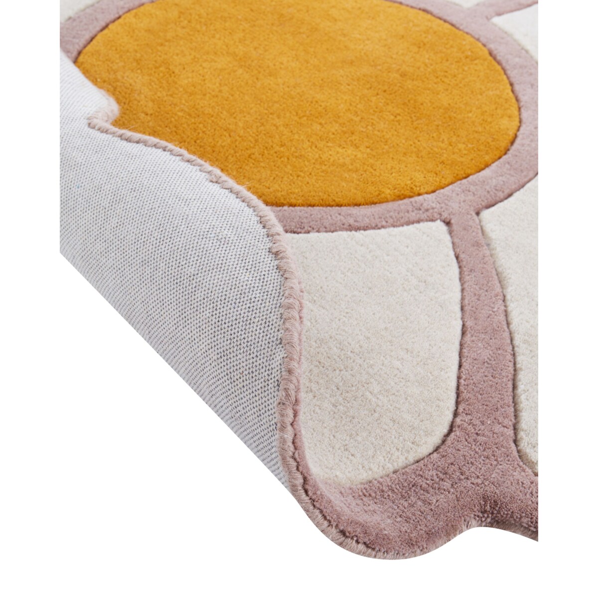 Dywan dziecięcy wełniany kwiat 120 cm wielokolorowy THUMBELINA