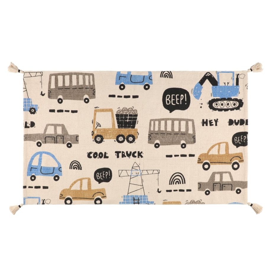 Dywan bawełniany dla dzieci 120x70 cm CAMION