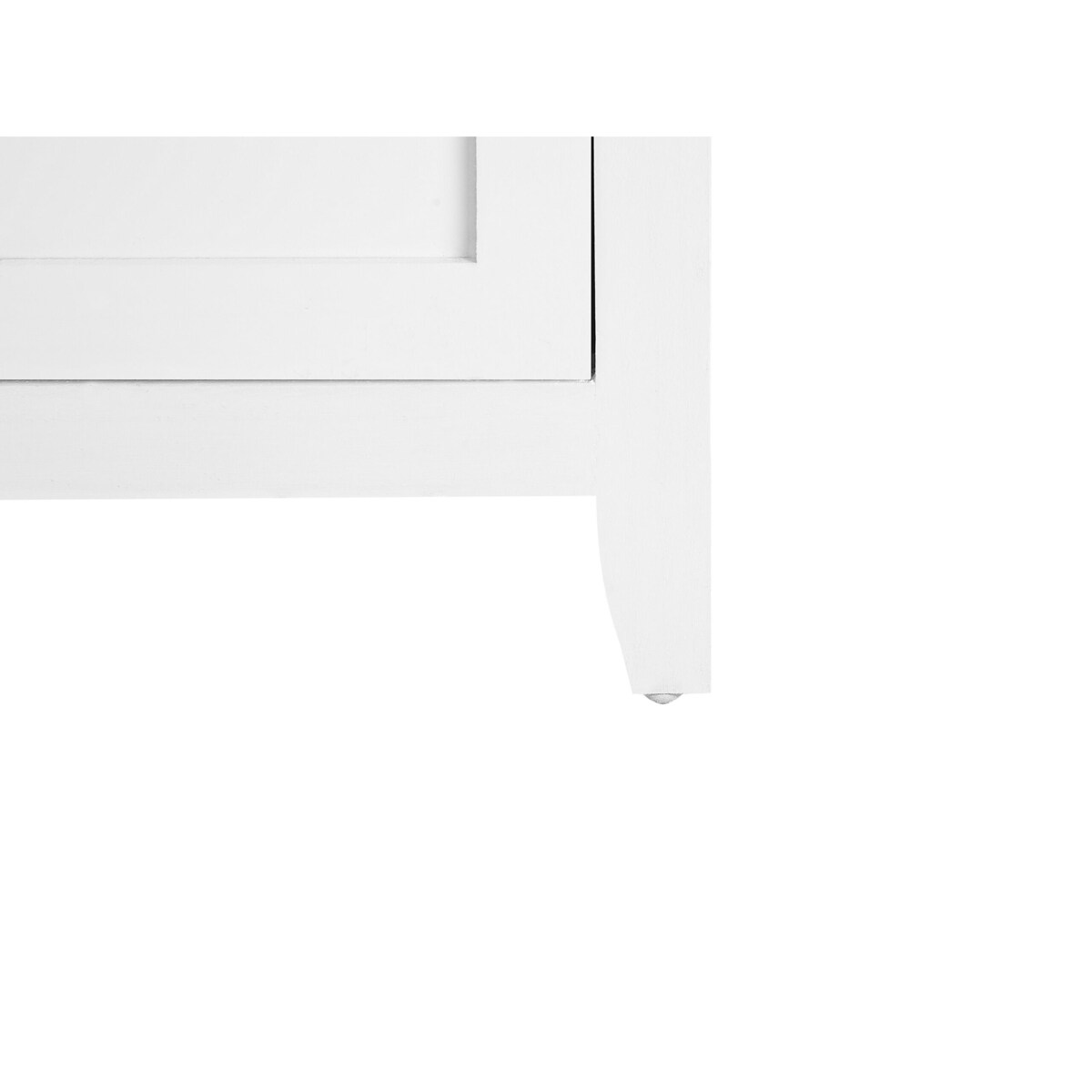 Szafka nocna 1 szuflada biały z brązowym LAYOLA