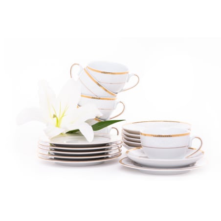 Serwis herbaciany 6os. (18el.) NEW HOLLIS GOLD