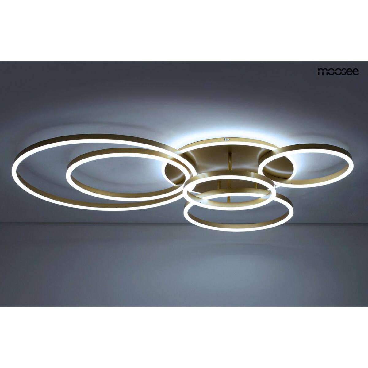 MOOSEE lampa sufitowa / plafon RINGS 6 złota