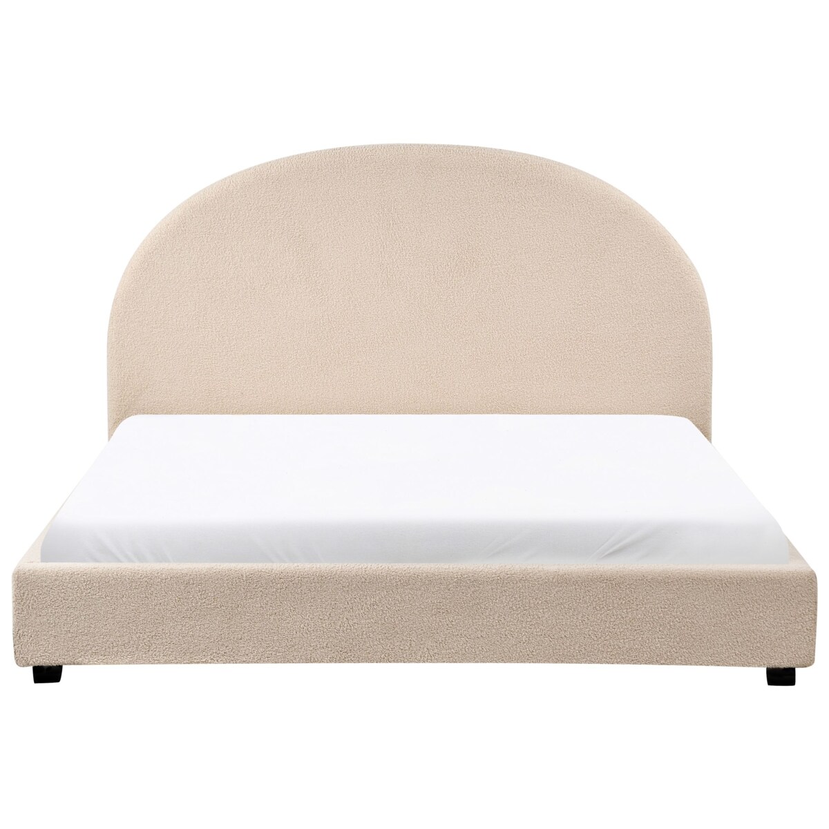 Łóżko Boucle VAUCLUSE 160 x 200 cm Beżowy