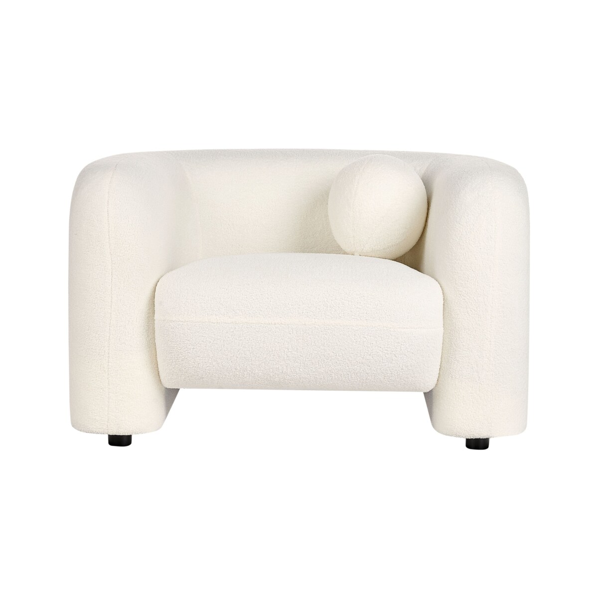 Fotel LEIREN Boucle Biały