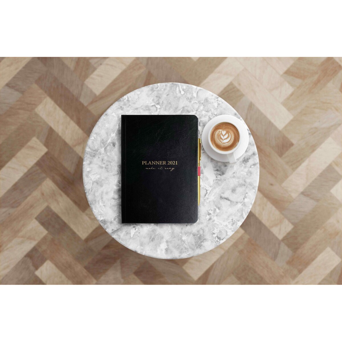 UCHWYT WKLEJANY NA DŁUGOPIS – SALMON PINK