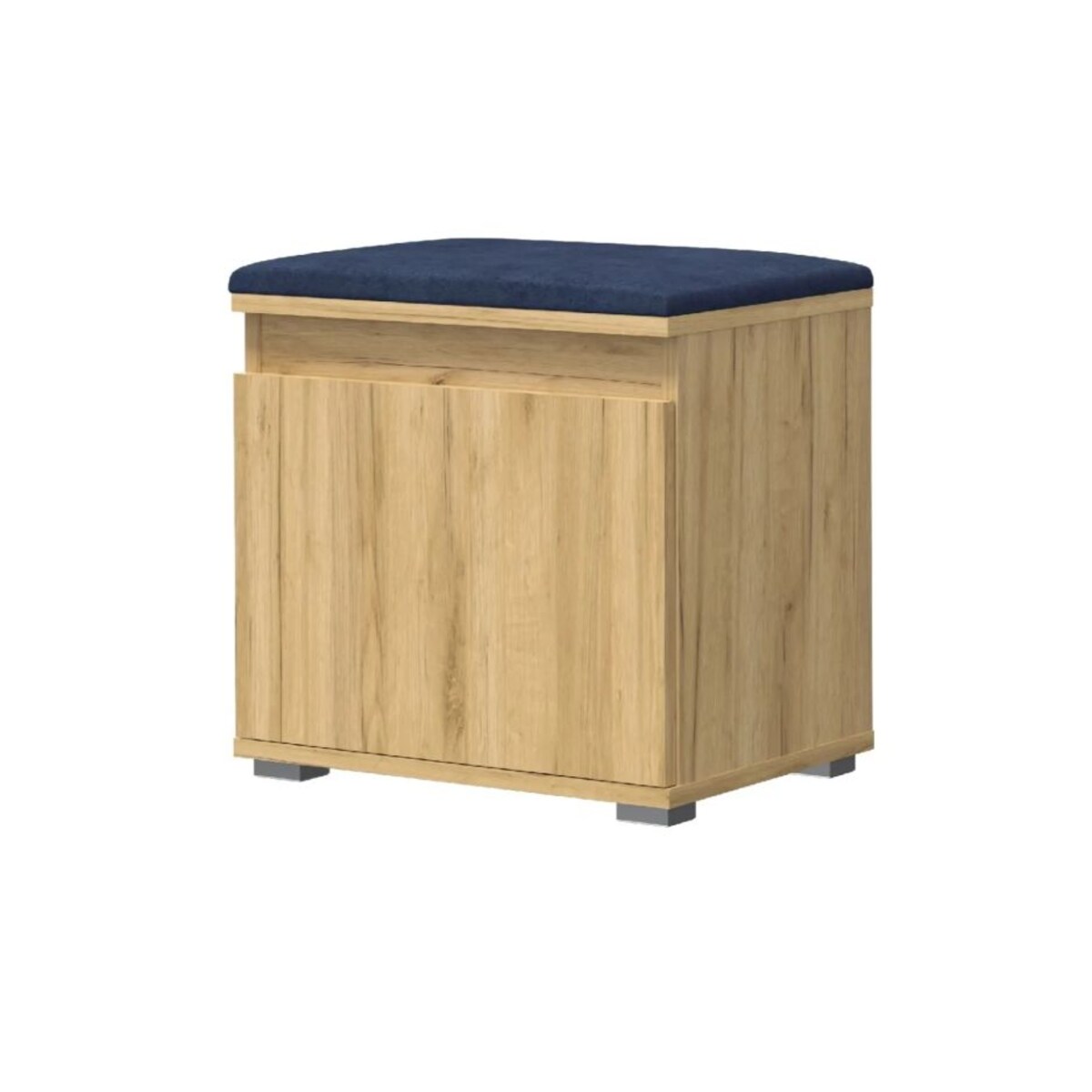 Szafka na buty z siedziskiem i wieszakiem SINGAPUR 50 dąb craft/granatowy