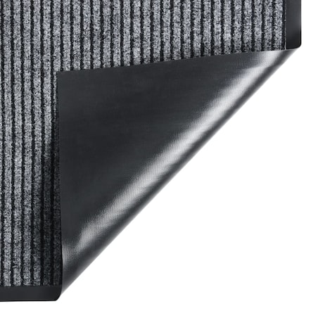 vidaXL Wycieraczka, prążkowana, szara, 40x60 cm