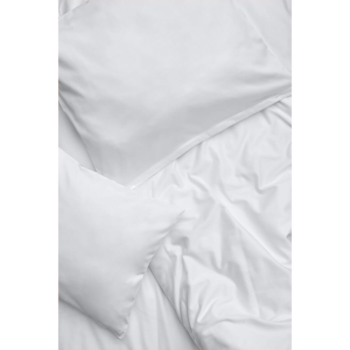 Pościel satynowa pure white 160/200 + 2 x 50/60 cm