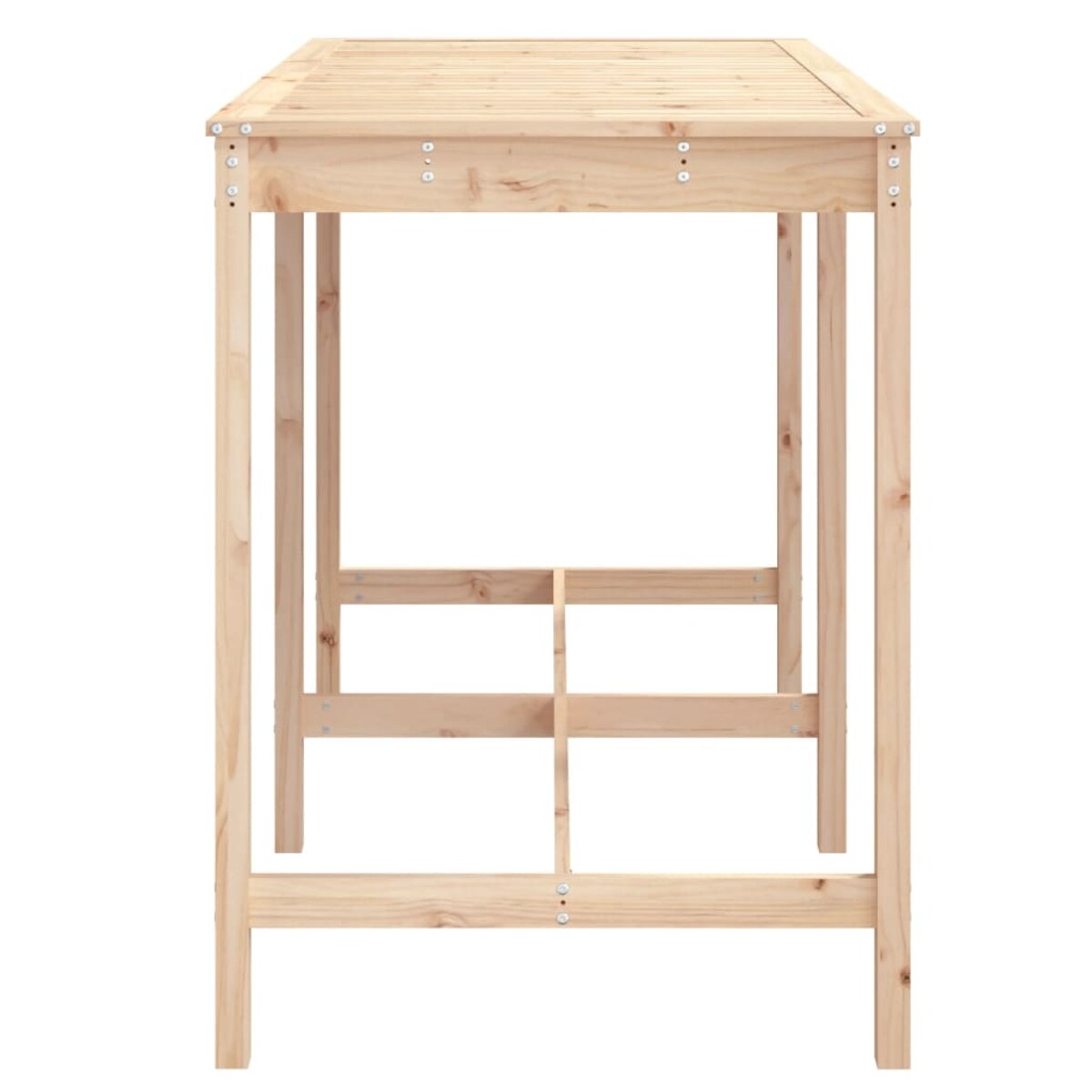 vidaXL Stół ogrodowy, 159,5x82,5x110 cm, lite drewno sosnowe
