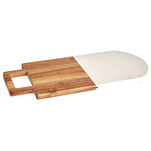 Deska do krojenia z marmurowym wzorem, 38 x 18 cm