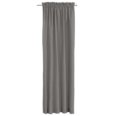 Zasłona na kanale z grzywką 1 szt. 130x245 szary
