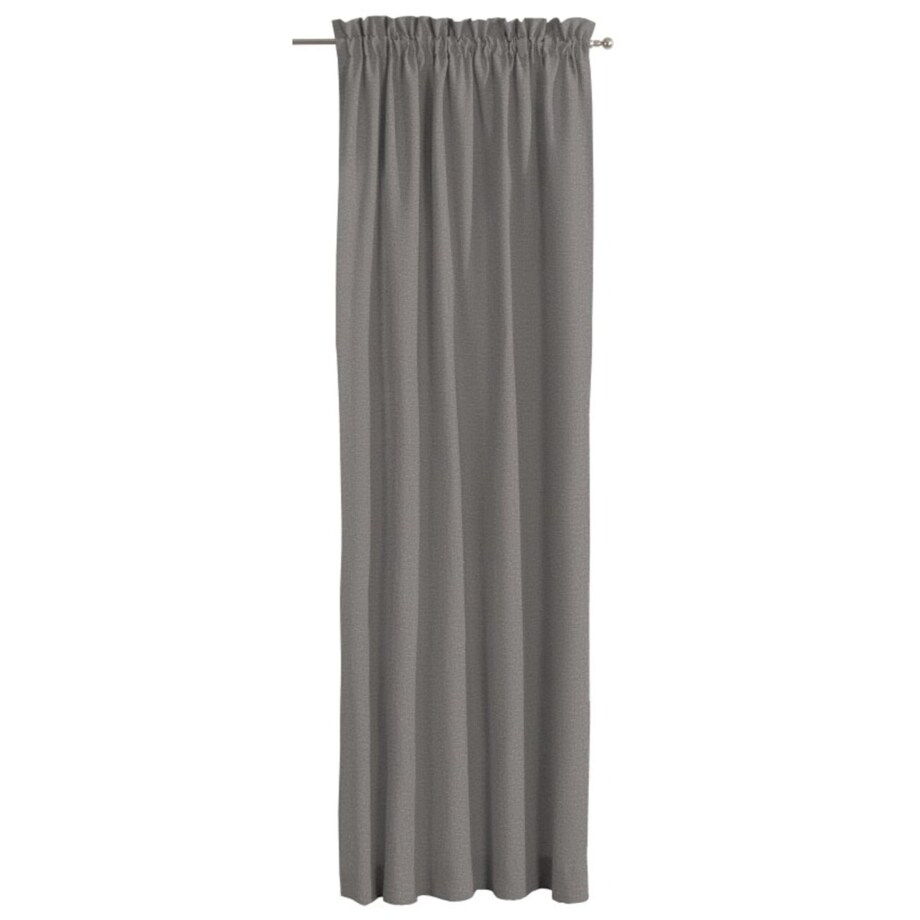 Zasłona na kanale z grzywką 1 szt. 130x245 szary