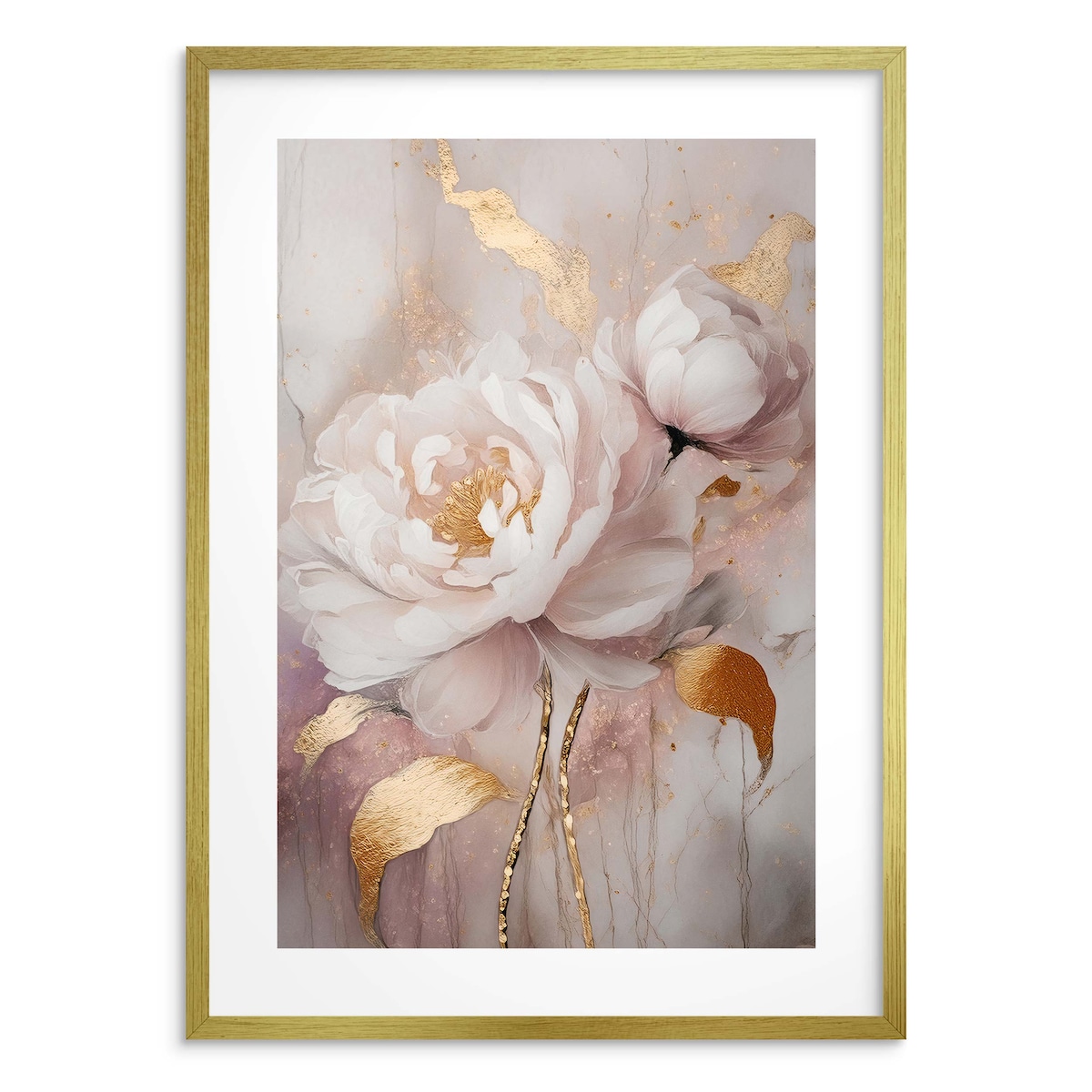 Plakat Obraz na ścianę Różowo Złota dekoracja ścienna do salonu Glamour