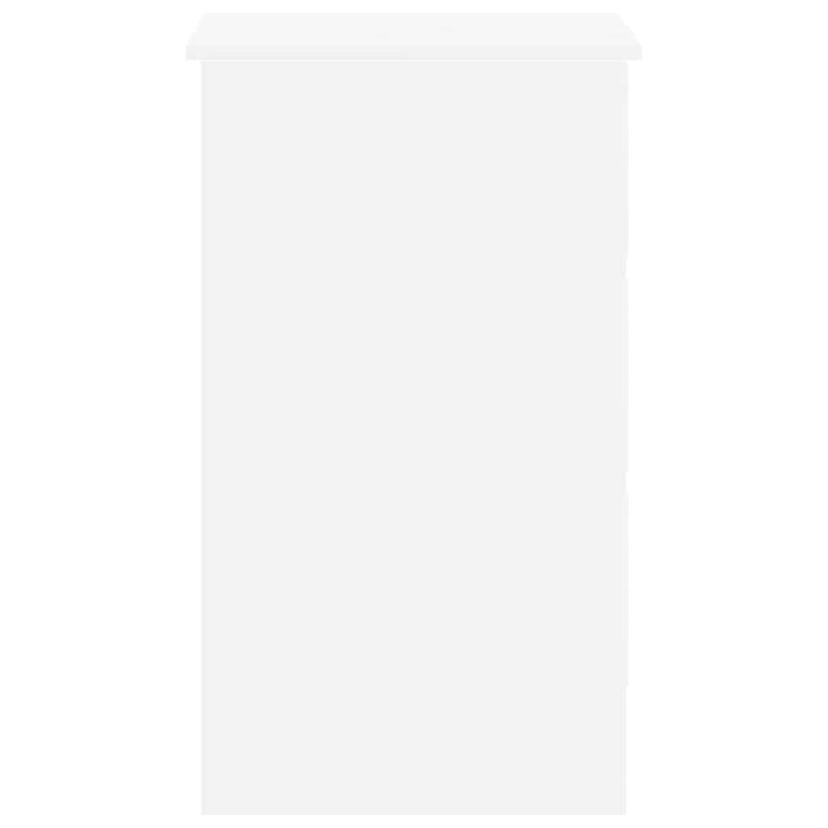 vidaXL Biurko, białe, 90x45x76 cm, materiał drewnopochodny