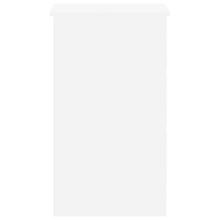 vidaXL Biurko, białe, 90x45x76 cm, materiał drewnopochodny