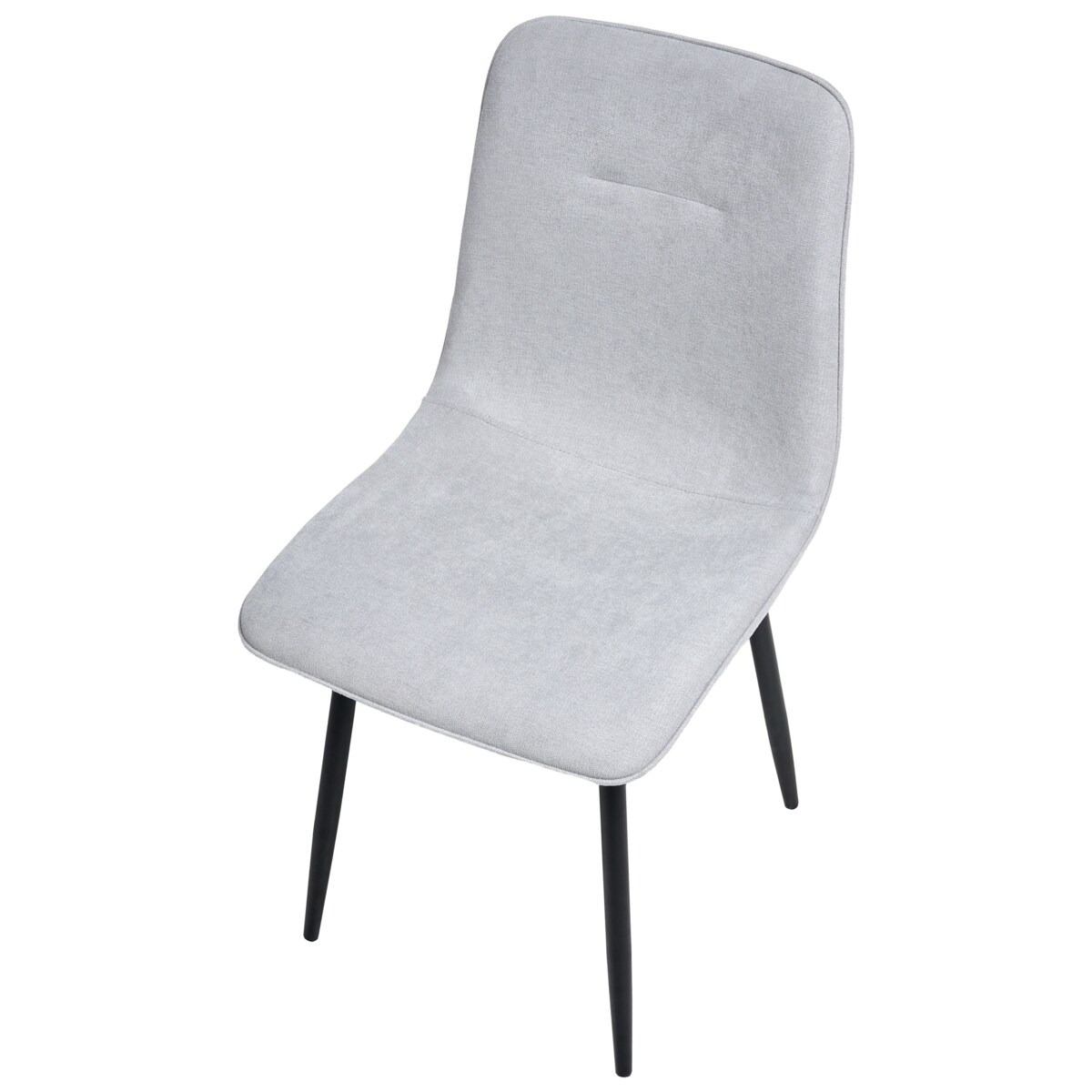 Zestaw 4 krzeseł do jadalni TUSCOLA Jasnoszary