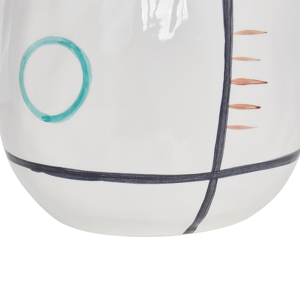 Wazon na kwiaty DORY Kamionka 28 cm Biały