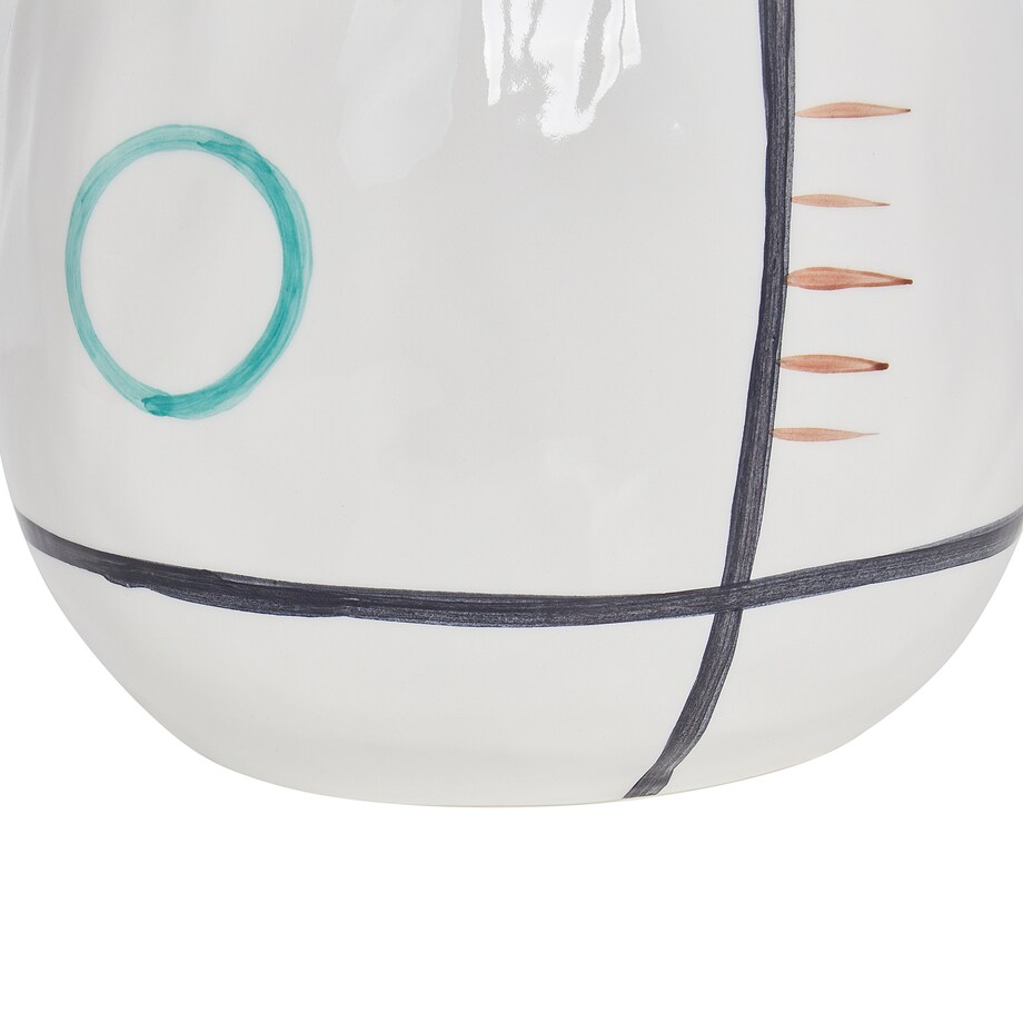 Wazon na kwiaty DORY Kamionka 28 cm Biały