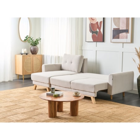Sofa narożna prawostronna beżowa SIRO