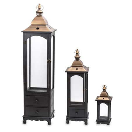 Garderoba do przedpokoju INOVA 1 czarny+złoty+manila16