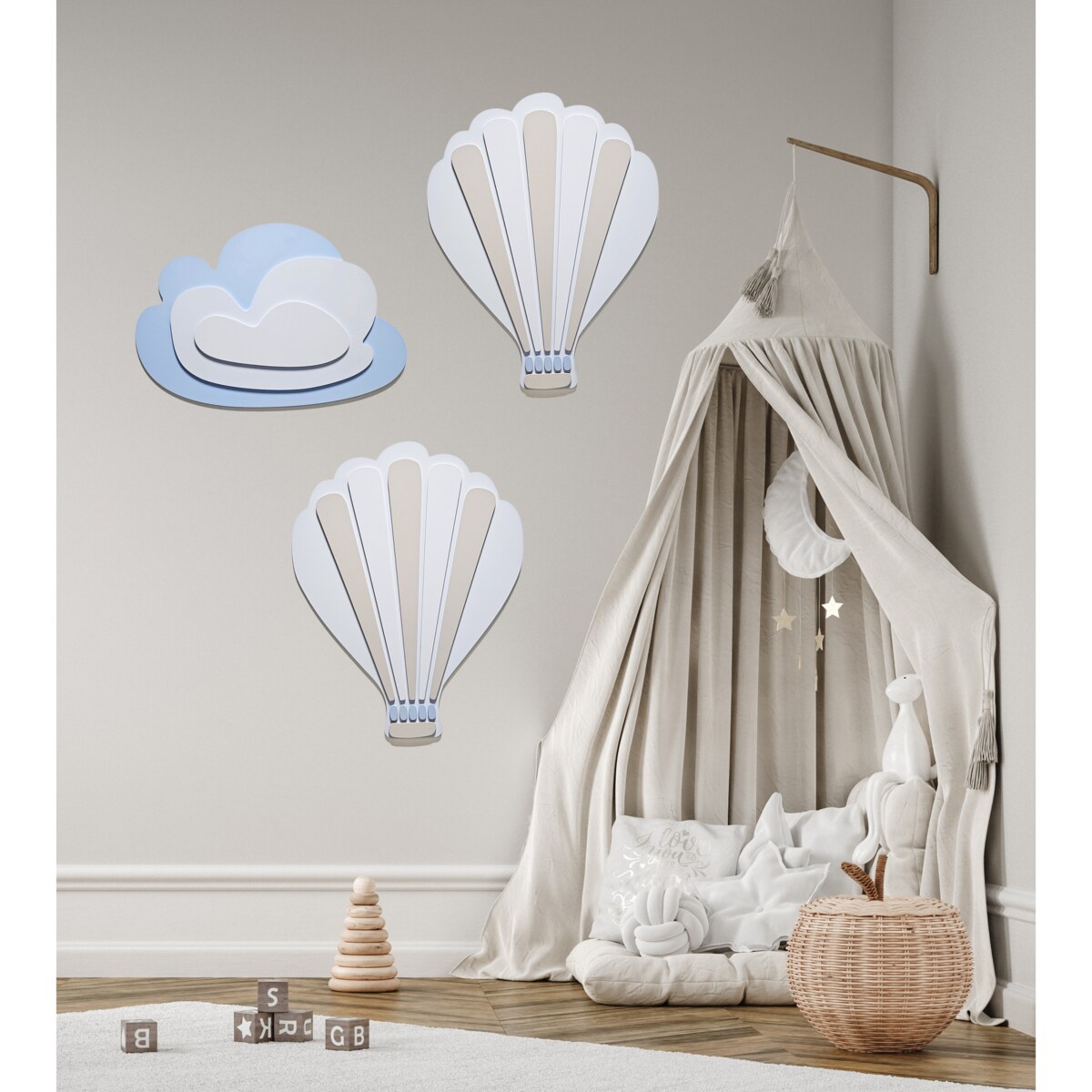 Dekoracja Ścienna Balonik - Ozdoba do Pokoju Dziecięcego