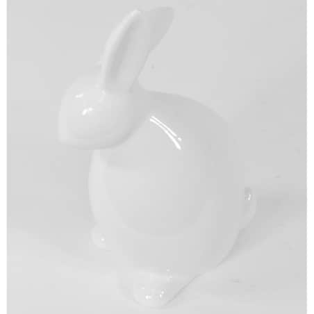 Figurka - biały królik 20x11,5x8 cm TUPTEK