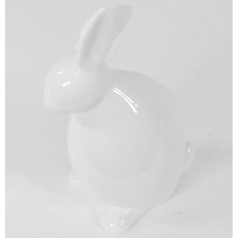 Figurka - biały królik 20x11,5x8 cm TUPTEK