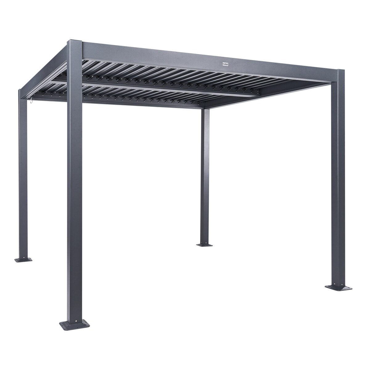 Pawilon ogrodowy FORNOLI Metal 296 cm 296 cm Czarny