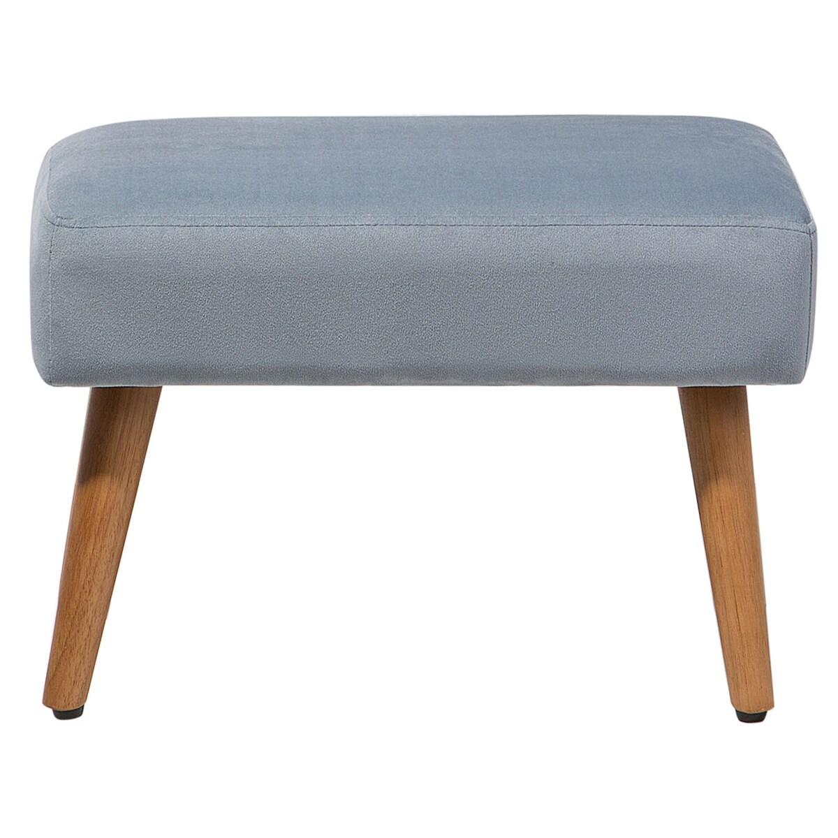 Stołek welurowy szary TAKOMA