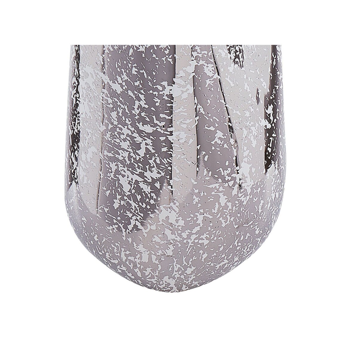 Wazon dekoracyjny ceramiczny 27 cm srebrny CIRTA