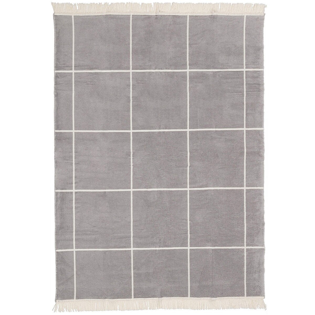 Koc Cosy Home 150x200 Grey&Ecru Check, 150 x 200 cm