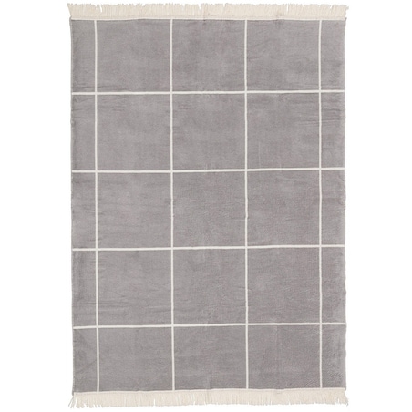 Koc Cosy Home 150x200 Grey&Ecru Check, 150 x 200 cm