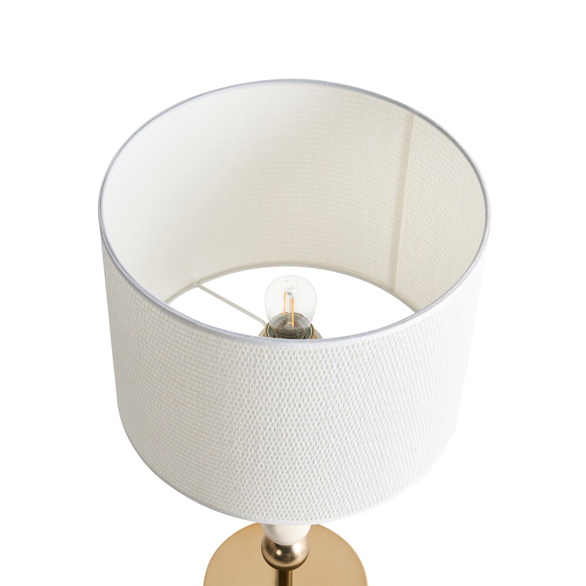 Lampa stołowa LOKY Metal Mosiężny/beżowy