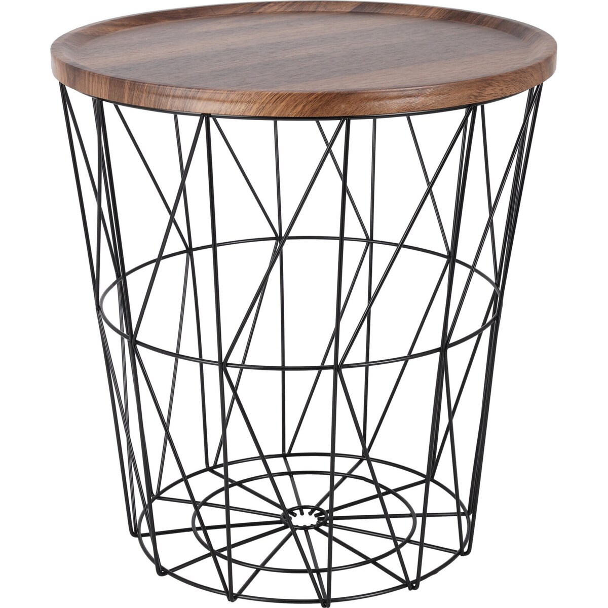 Stolik pomocniczy z koszem, 37 x 39 cm