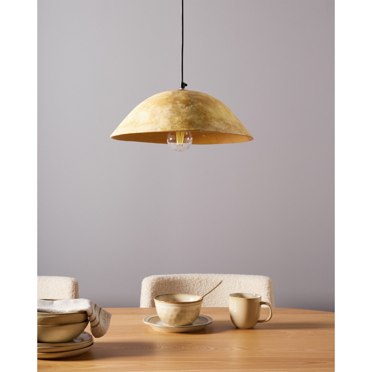 Lampa wisząca WAYAMBO Papier-mâché Żółty