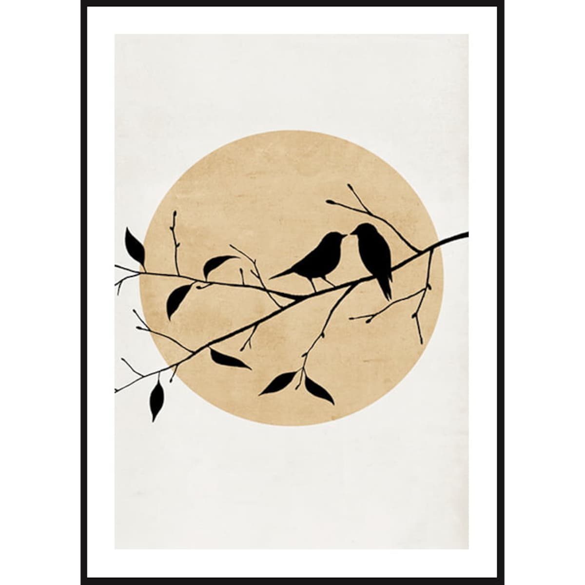 Poster Story, Plakat, Obraz - Złote Ptaki, wymiary 60 x 84 cm