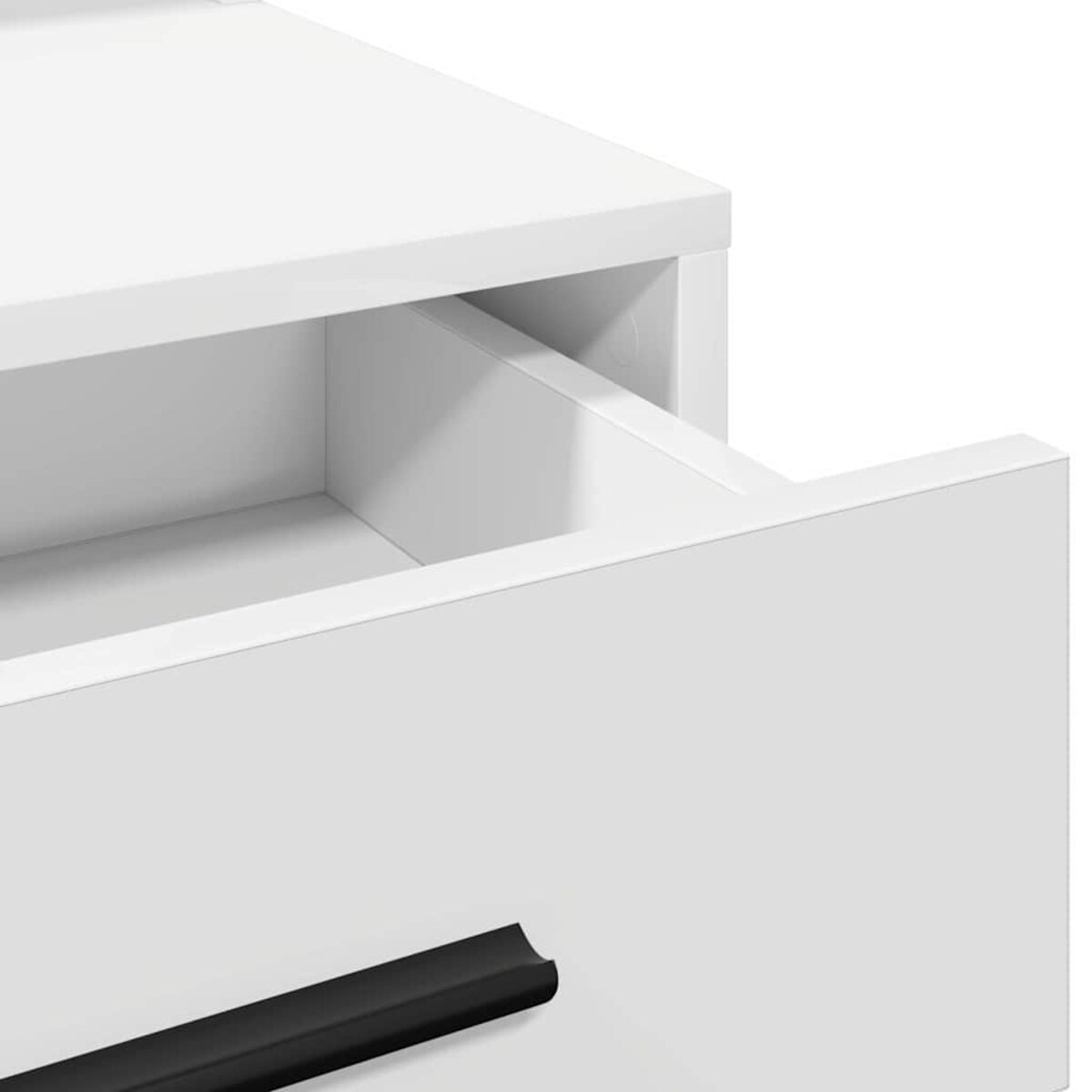 vidaXL Toaletka z półką Biały 79 x 41 x 135 cm Materiał drewnopochodny