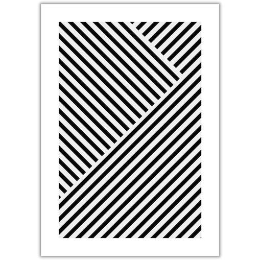 plakat black and white abstract 3 50x70 cm