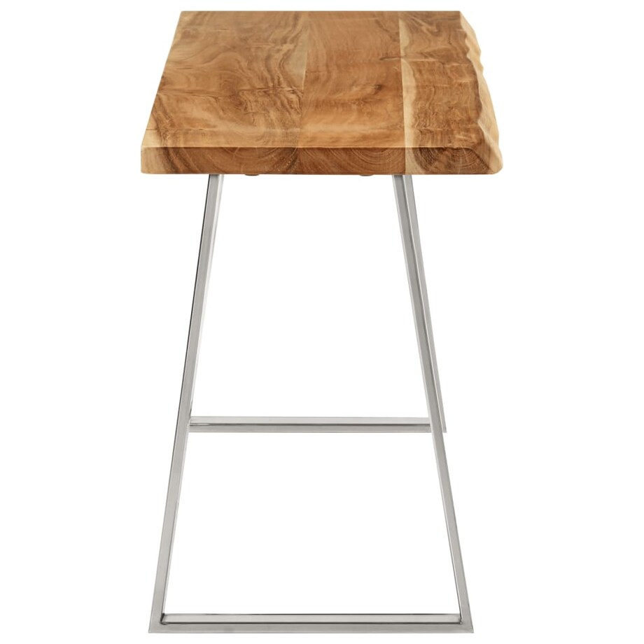 vidaXL Ławka z naturalną krawędzią drewna, 105 cm, drewno akacjowe