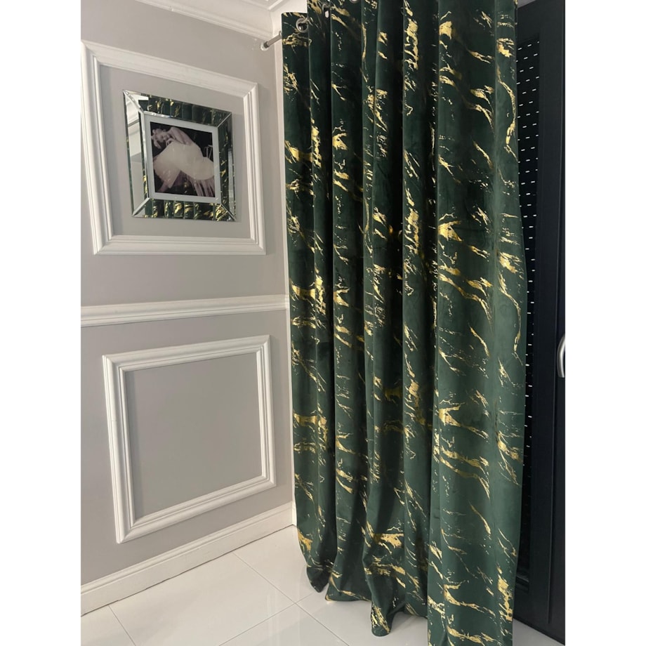 Zasłona welurowa Marmur 140x270 cm