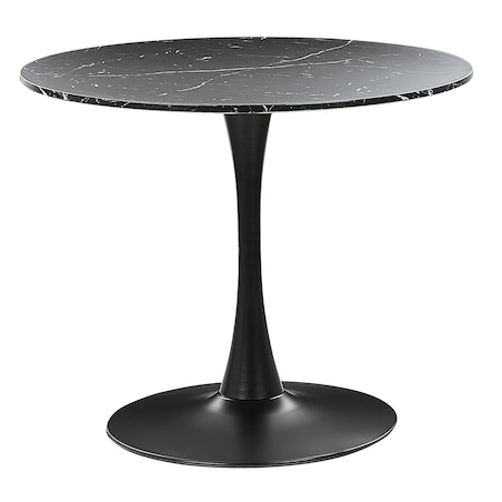 Stół do jadalni BOCA Czarny marmur 90 cm 90 cm