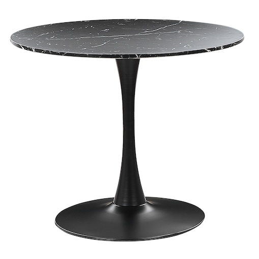 Stół do jadalni BOCA Czarny marmur 90 cm 90 cm