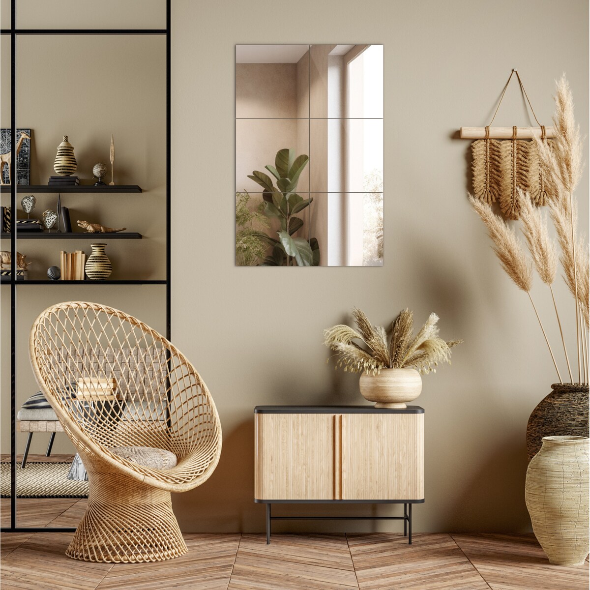 Płytki lustrzane 6 szt. 30x30 cm