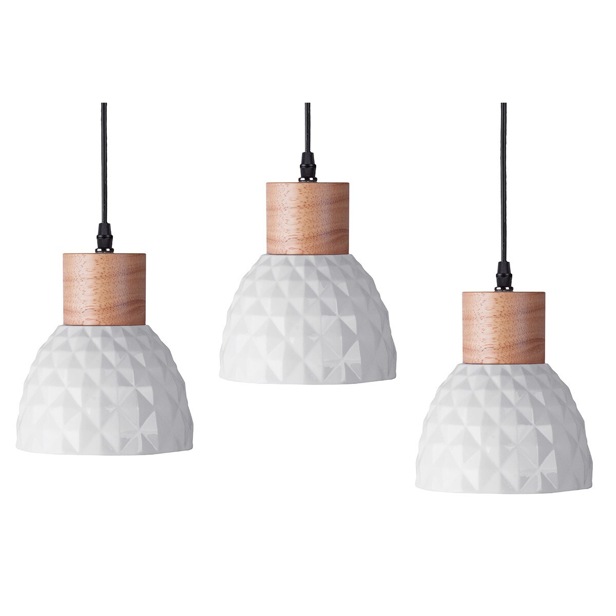 Konsimo KARI Zestaw lamp wiszących 3 szt., biały